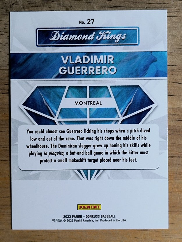 2023 Donruss #27 Vladimir Guerrero DK