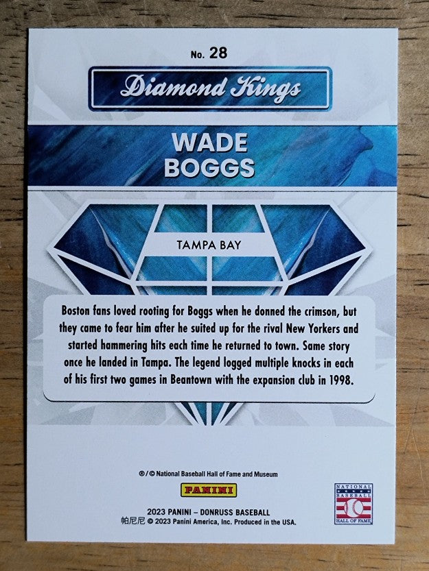 2023 Donruss #28 Wade Boggs DK