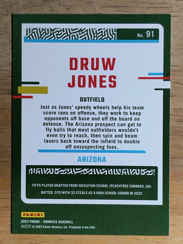 2023 Donruss #91 Druw Jones