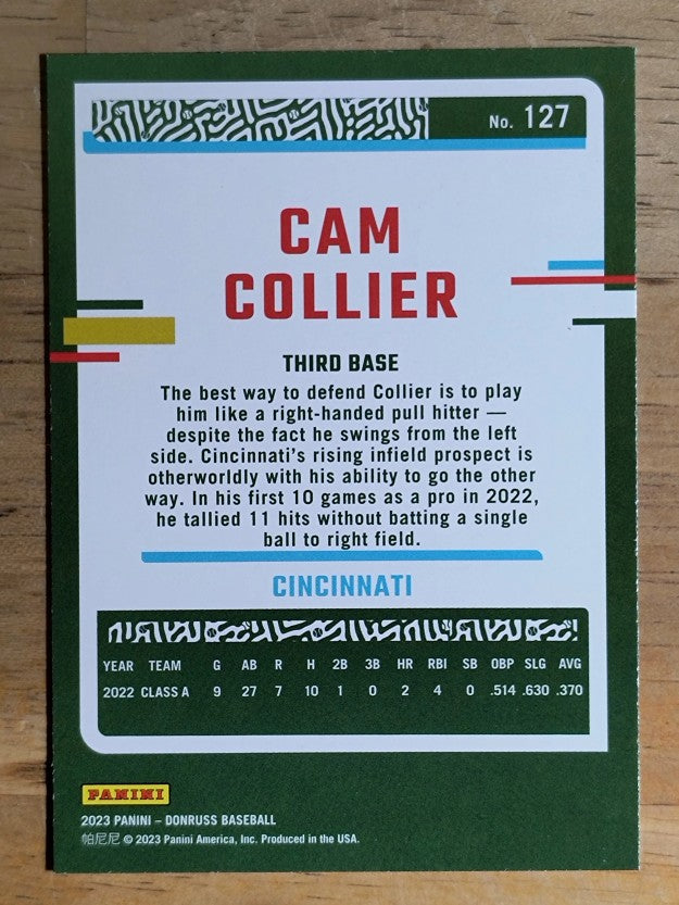 2023 Donruss #127 Cam Collier