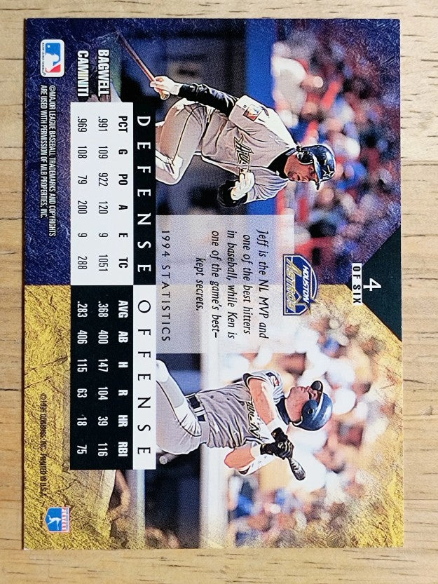 1995 Leaf Cornerstones #4 Jeff Bagwell/Ken Caminiti