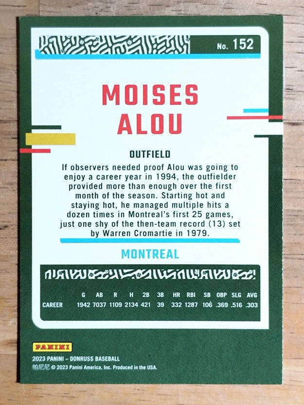 2023 Donruss #152 Moises Alou