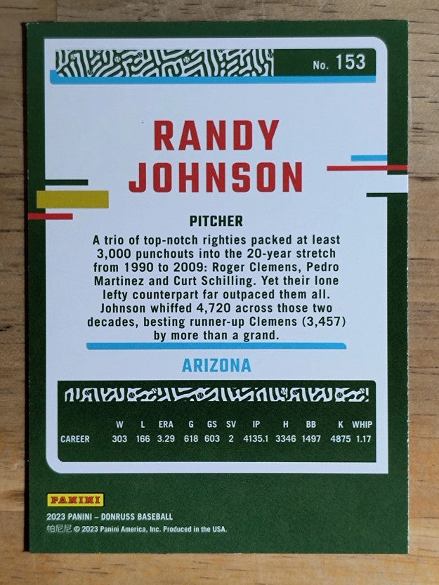 2023 Donruss #153 Randy Johnson