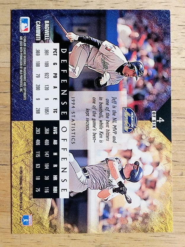 1995 Leaf Cornerstones #4 Jeff Bagwell/Ken Caminiti