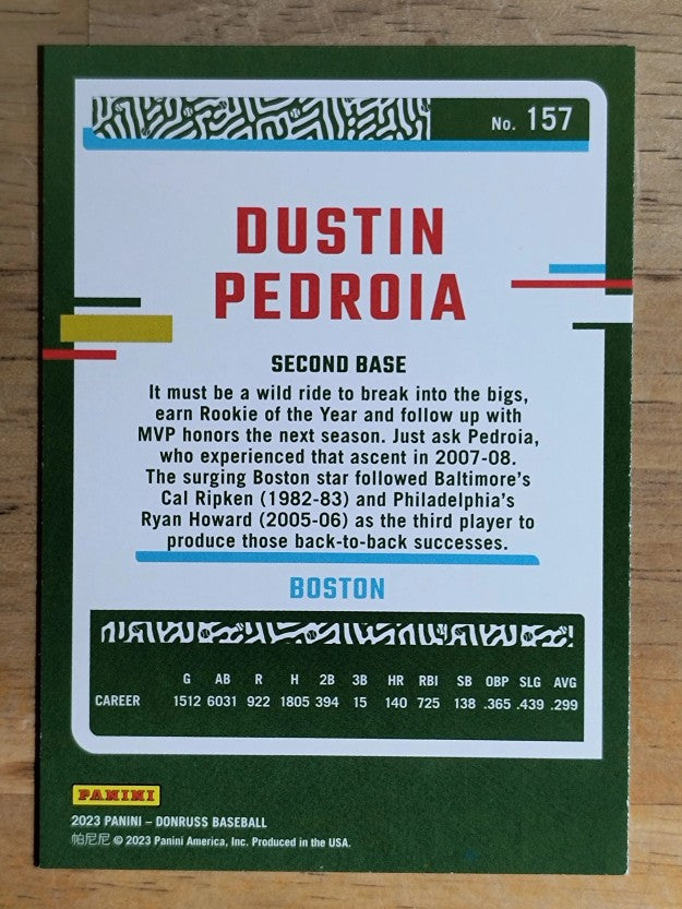 2023 Donruss #157 Dustin Pedroia