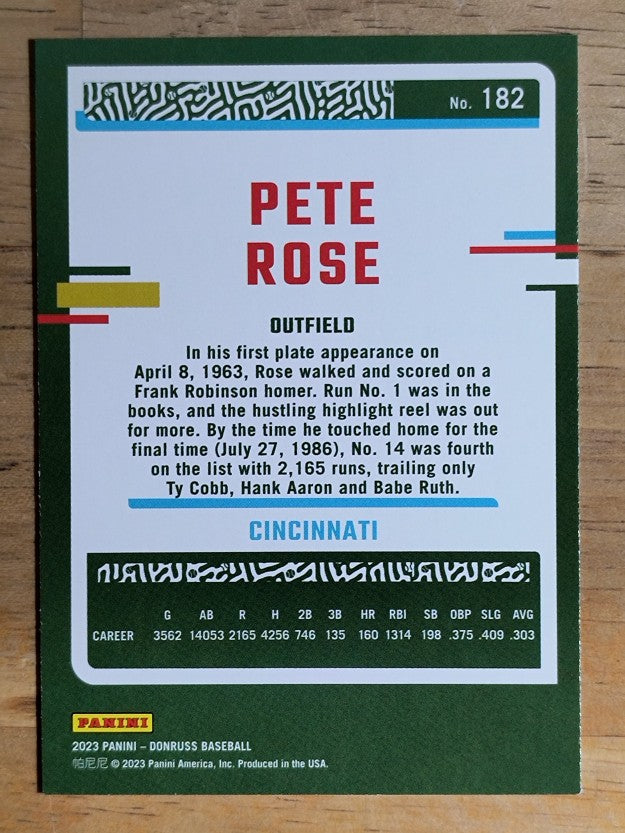 2023 Donruss #182 Pete Rose