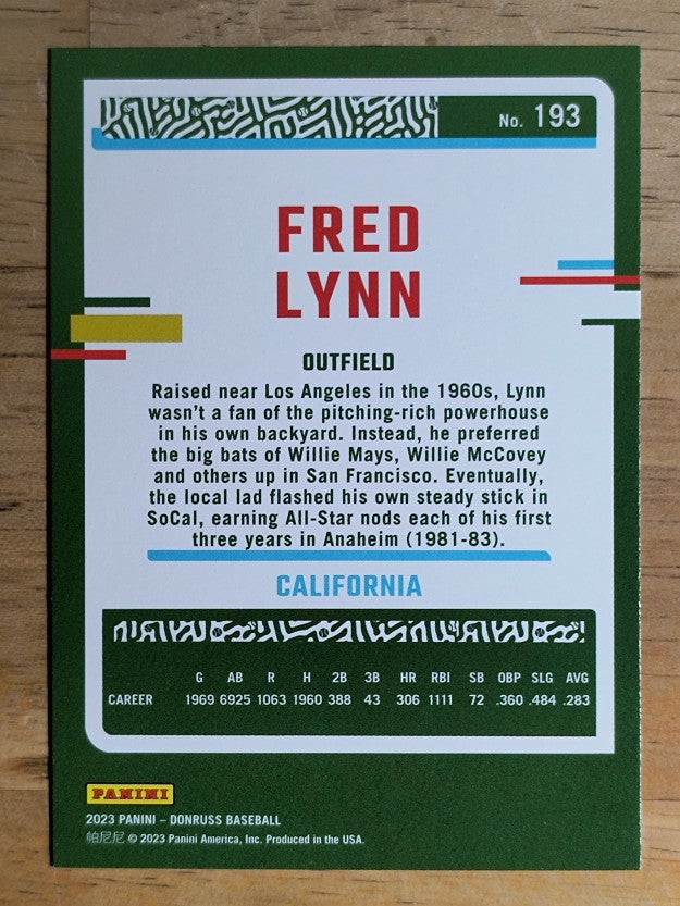 2023 Donruss #193 Fred Lynn