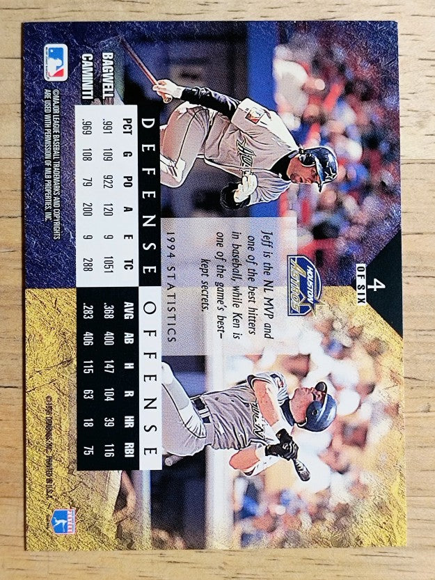 1995 Leaf Cornerstones #4 Jeff Bagwell/Ken Caminiti