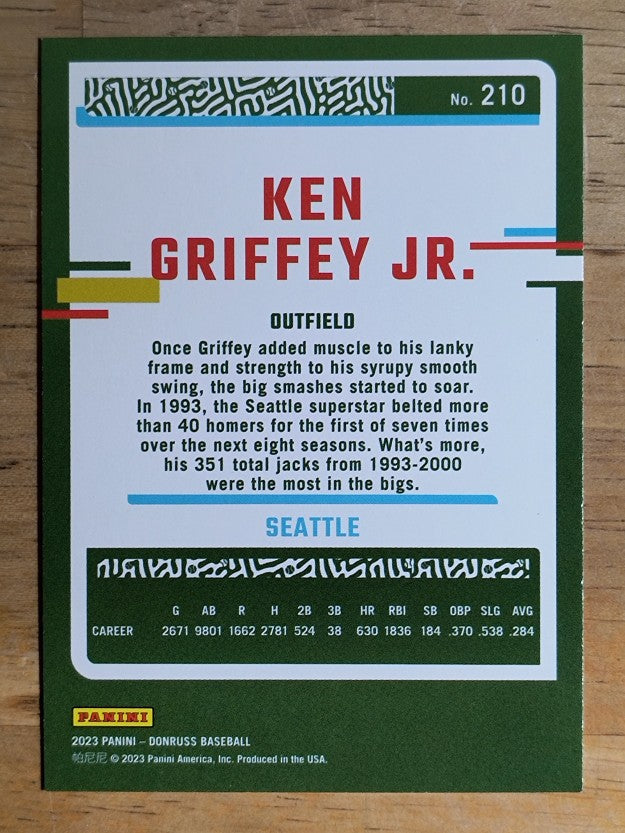 2023 Donruss #210 Ken Griffey Jr.