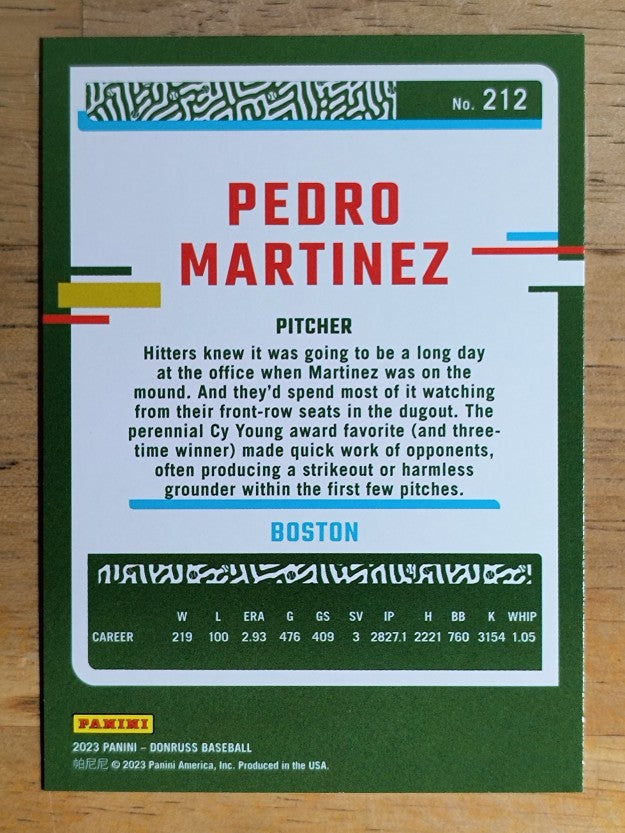 2023 Donruss #212 Pedro Martinez