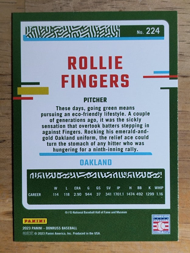 2023 Donruss #224 Rollie Fingers