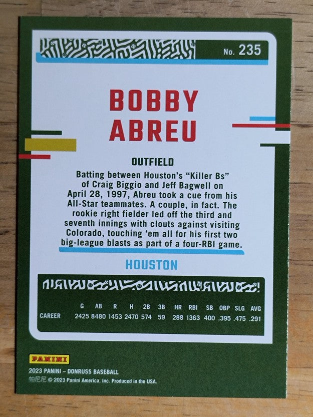2023 Donruss #235 Bobby Abreu