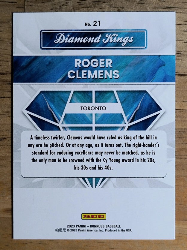 2023 Donruss Holo Blue #21 Roger Clemens DK