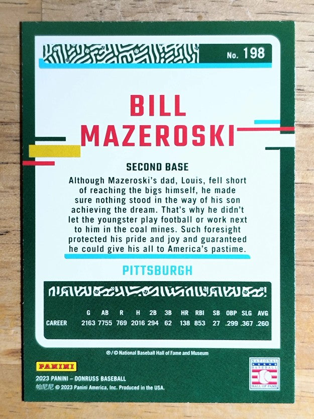2023 Donruss Holo Blue #198 Bill Mazeroski