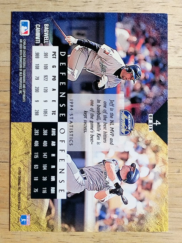 1995 Leaf Cornerstones #4 Jeff Bagwell/Ken Caminiti