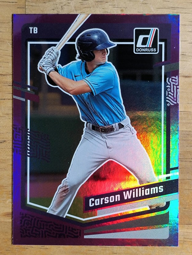 2023 Donruss Holo Purple #115 Carson Williams