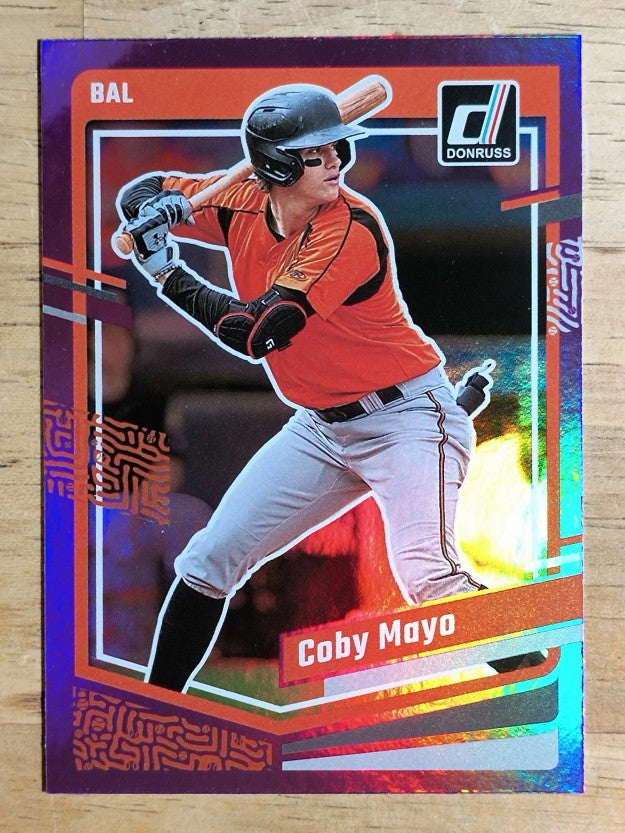 2023 Donruss Holo Purple #123 Coby Mayo