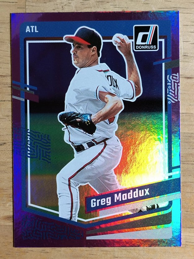 2023 Donruss Holo Purple #154 Greg Maddux