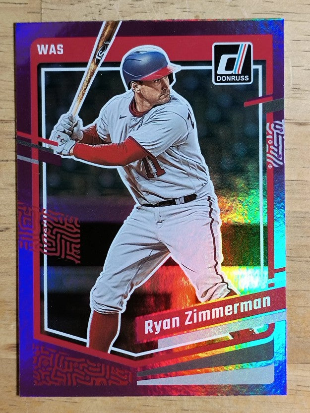 2023 Donruss Holo Purple #181 Ryan Zimmerman