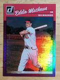2023 Donruss Holo Purple #258 Eddie Mathews RETRO
