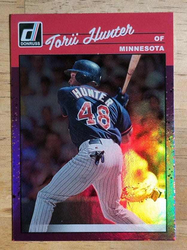 2023 Donruss Holo Purple #272 Torii Hunter RETRO