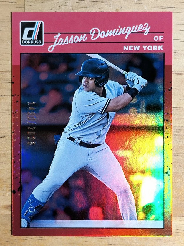 2023 Donruss Holo Red #253 Jasson Dominguez RETRO