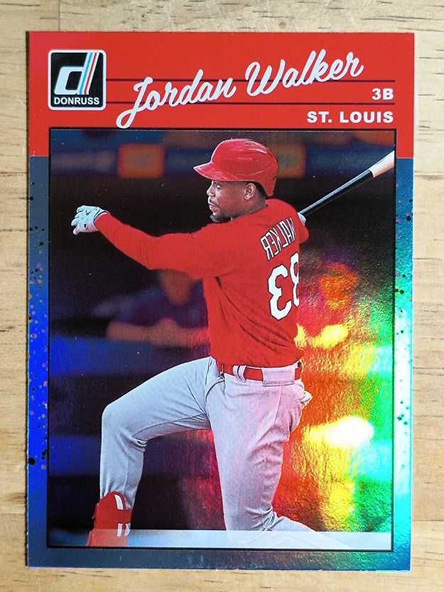 2023 Donruss Retro Variations Holo Blue #241 Jordan Walker
