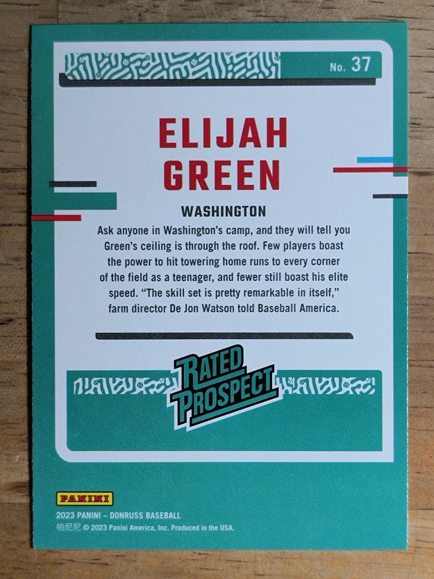2023 Donruss #37 Elijah Green