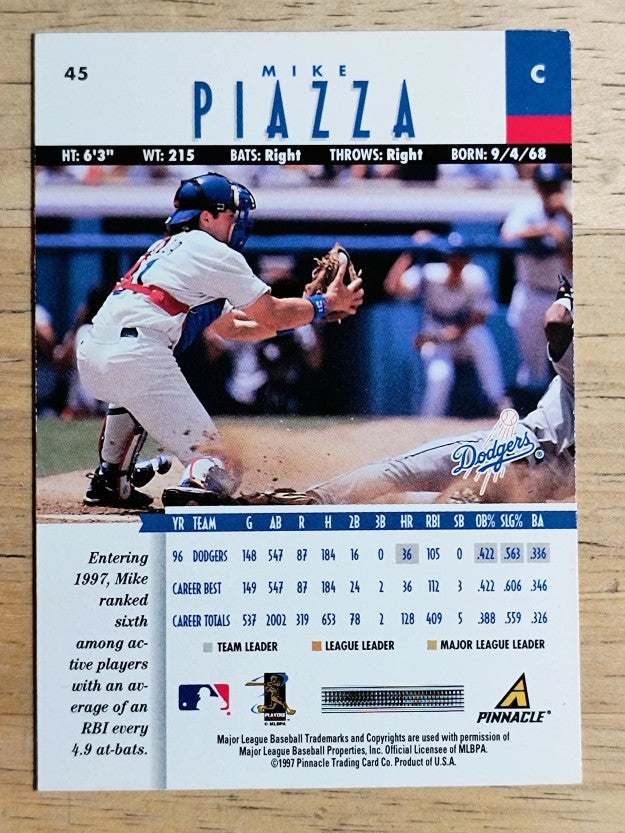 1997 New Pinnacle #45 Mike Piazza