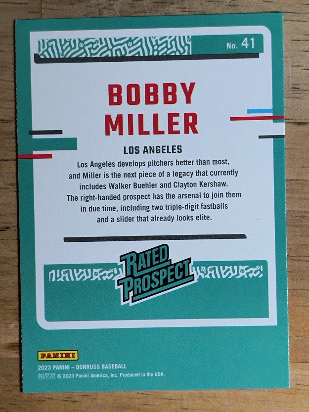 2023 Donruss #41 Bobby Miller
