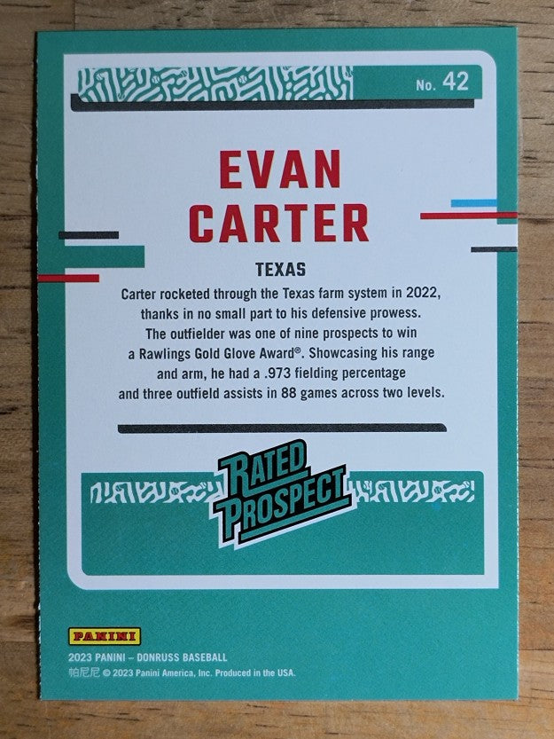 2023 Donruss #42 Evan Carter