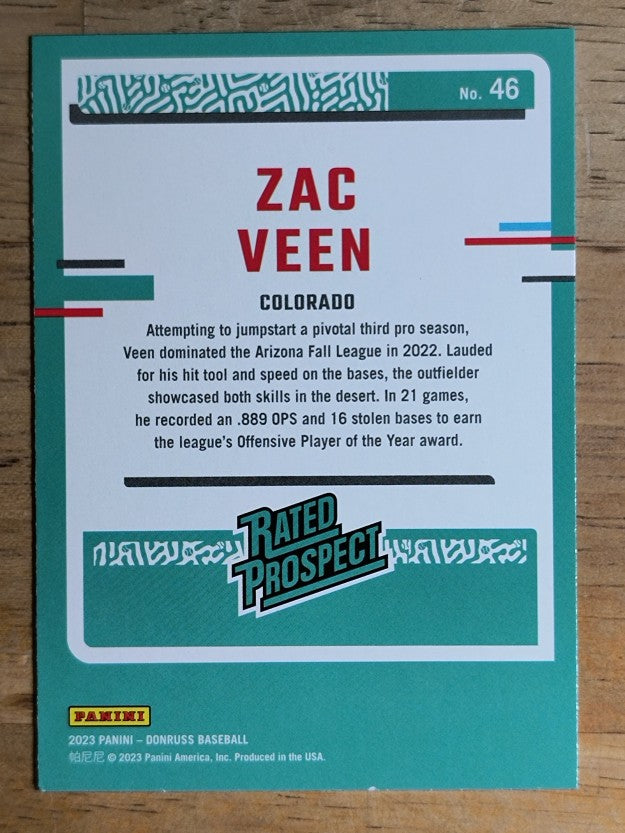 2023 Donruss #46 Zac Veen