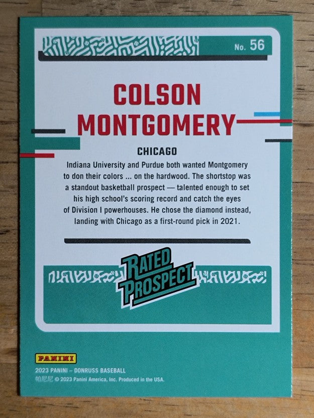 2023 Donruss #56 Colson Montgomery