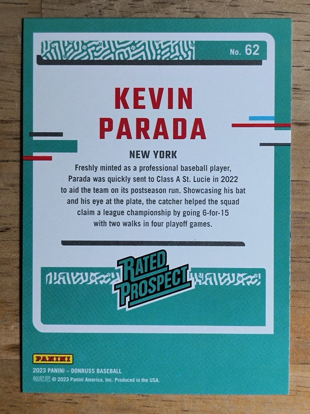 2023 Donruss #62 Kevin Parada