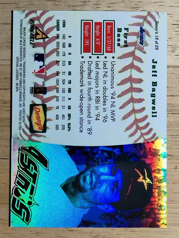 1997 Denny's Holograms #19 Jeff Bagwell