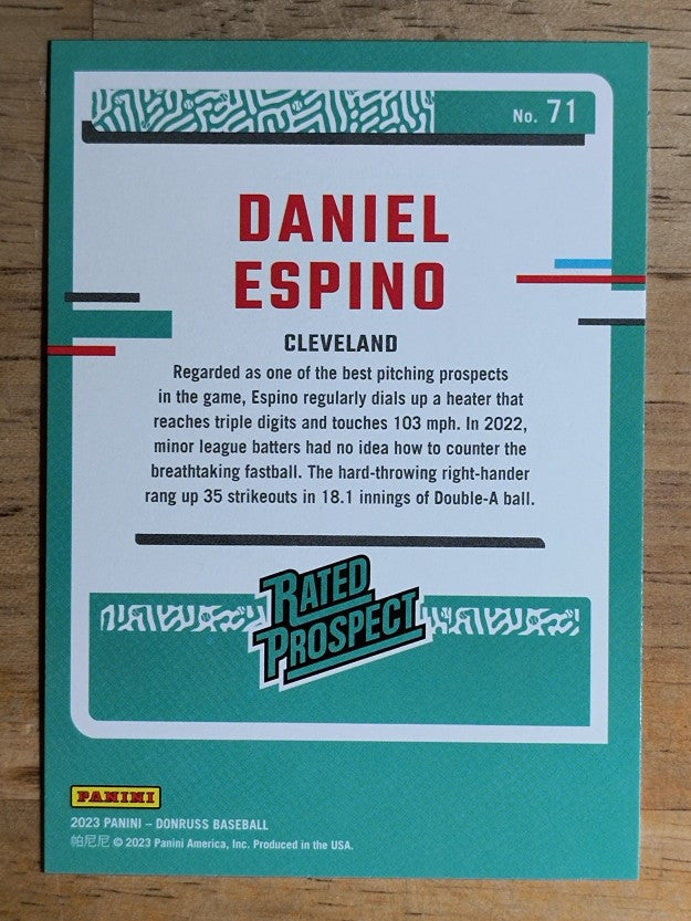 2023 Donruss #71 Daniel Espino