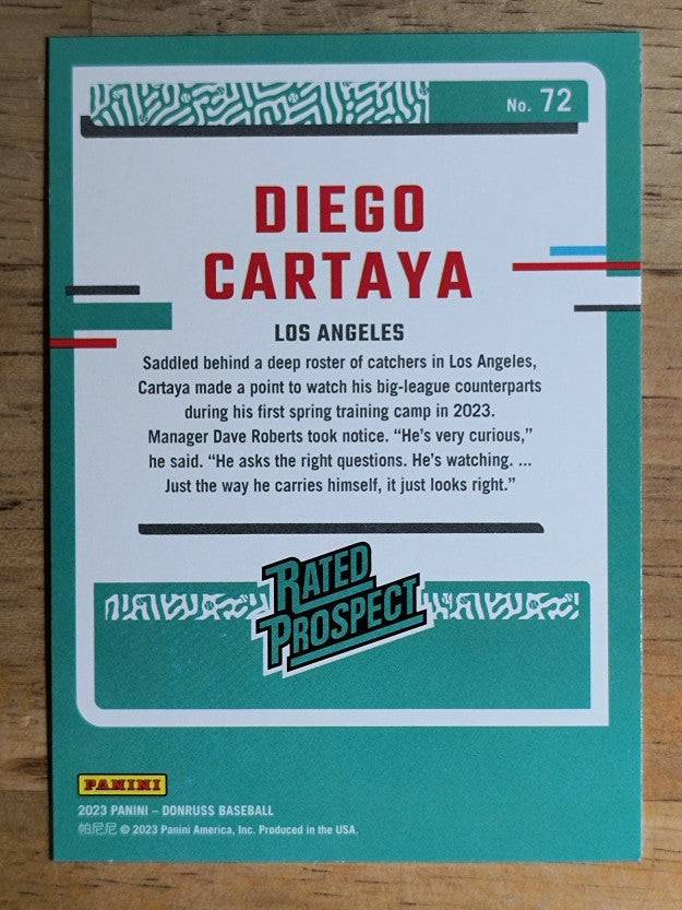 2023 Donruss #72 Diego Cartaya
