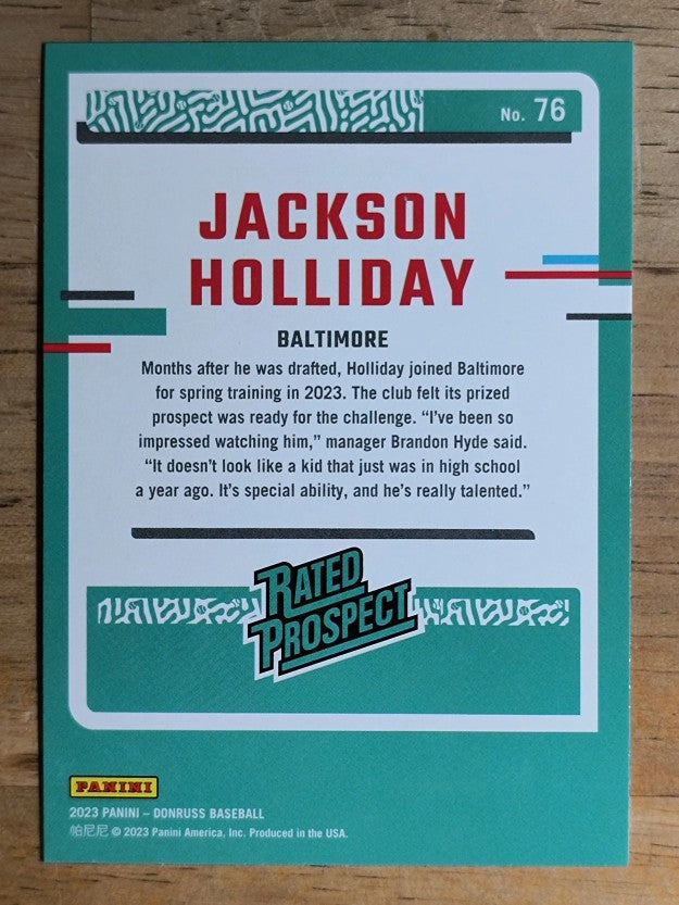 2023 Donruss #76 Jackson Holliday
