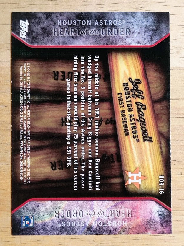2015 Topps Heart of the Order #HOR16 Jeff Bagwell