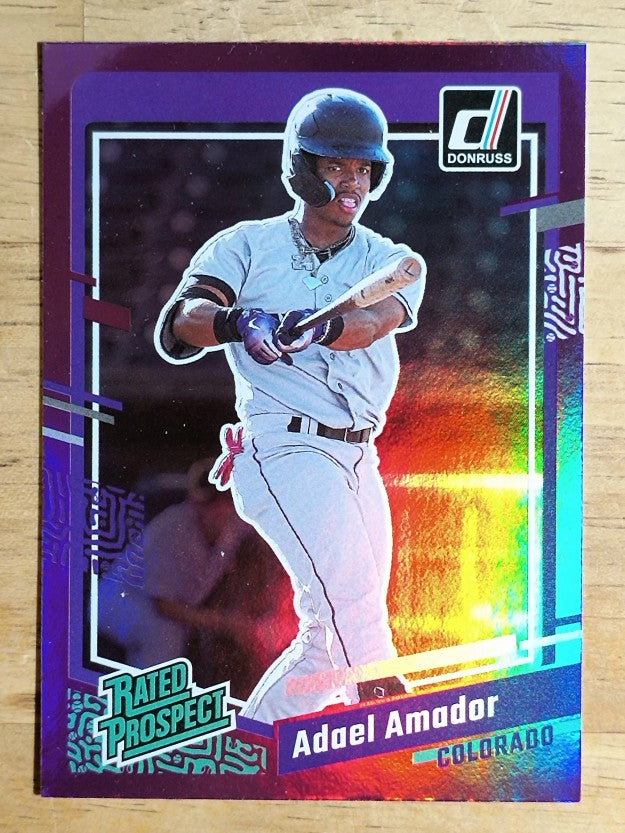 2023 Donruss Holo Purple #61 Adael Amador
