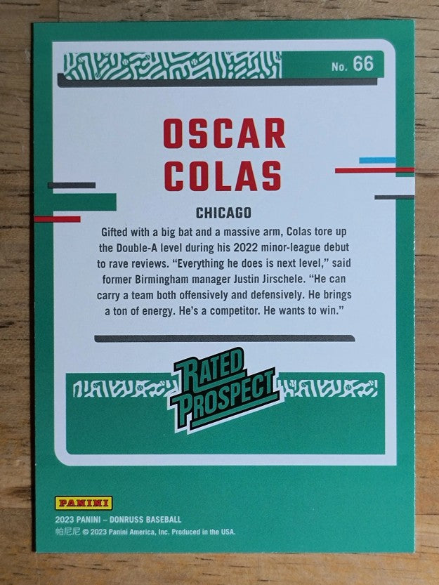 2023 Donruss Holo Purple #66 Oscar Colas