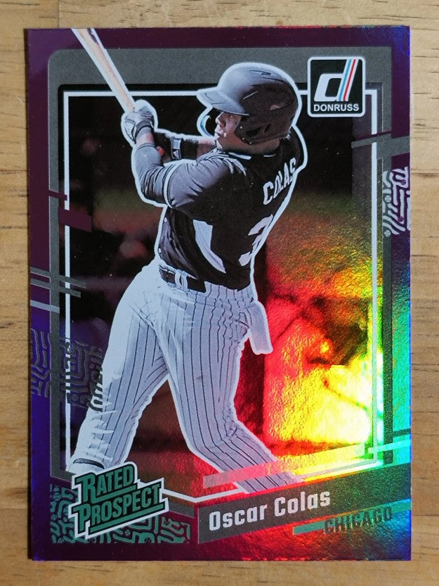 2023 Donruss Holo Purple #66 Oscar Colas