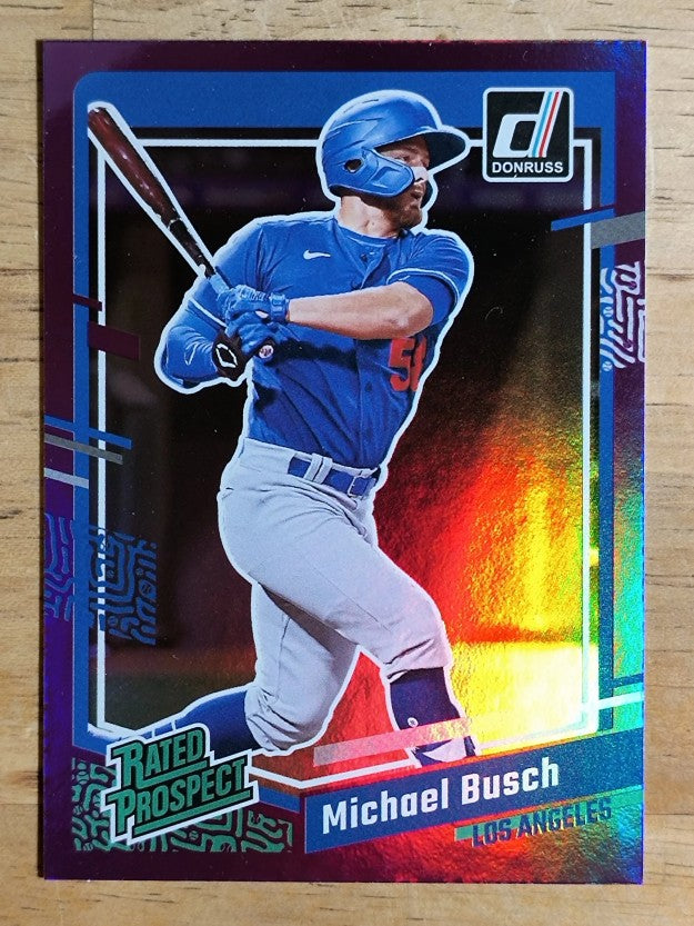 2023 Donruss Holo Purple #74 Michael Busch