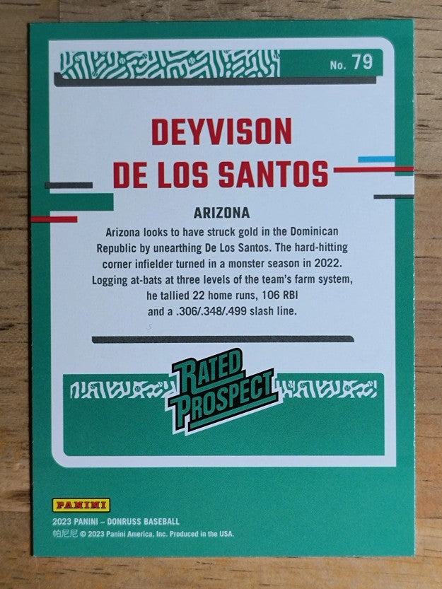2023 Donruss Holo Purple #79 Deyvison de los Santos