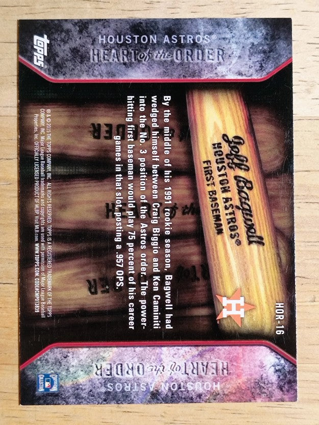 2015 Topps Heart of the Order #HOR16 Jeff Bagwell