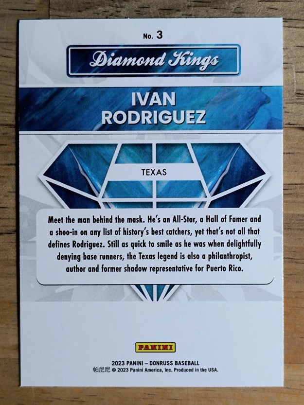 2023 Donruss #3 Ivan Rodriguez DK