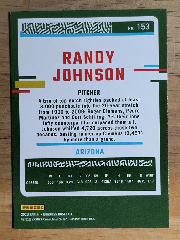 2023 Donruss #153 Randy Johnson