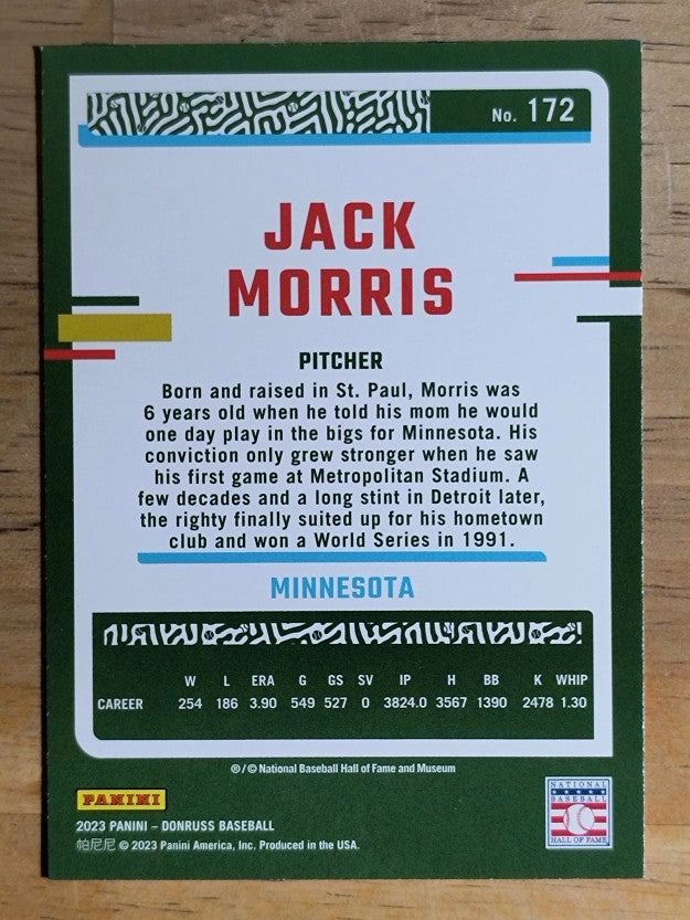 2023 Donruss #172 Jack Morris