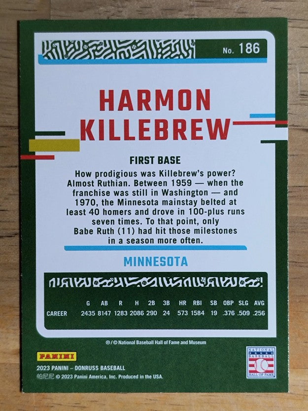 2023 Donruss #186 Harmon Killebrew