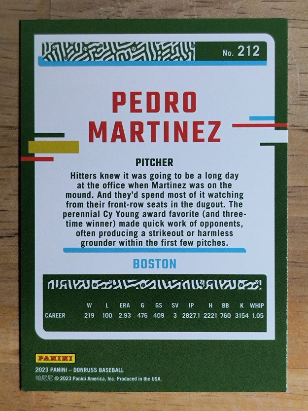 2023 Donruss #212 Pedro Martinez